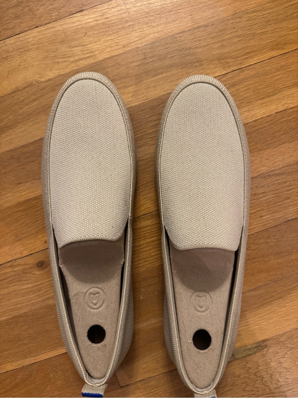 Rothy's Men's Slip-On Loafers in Light Taupe